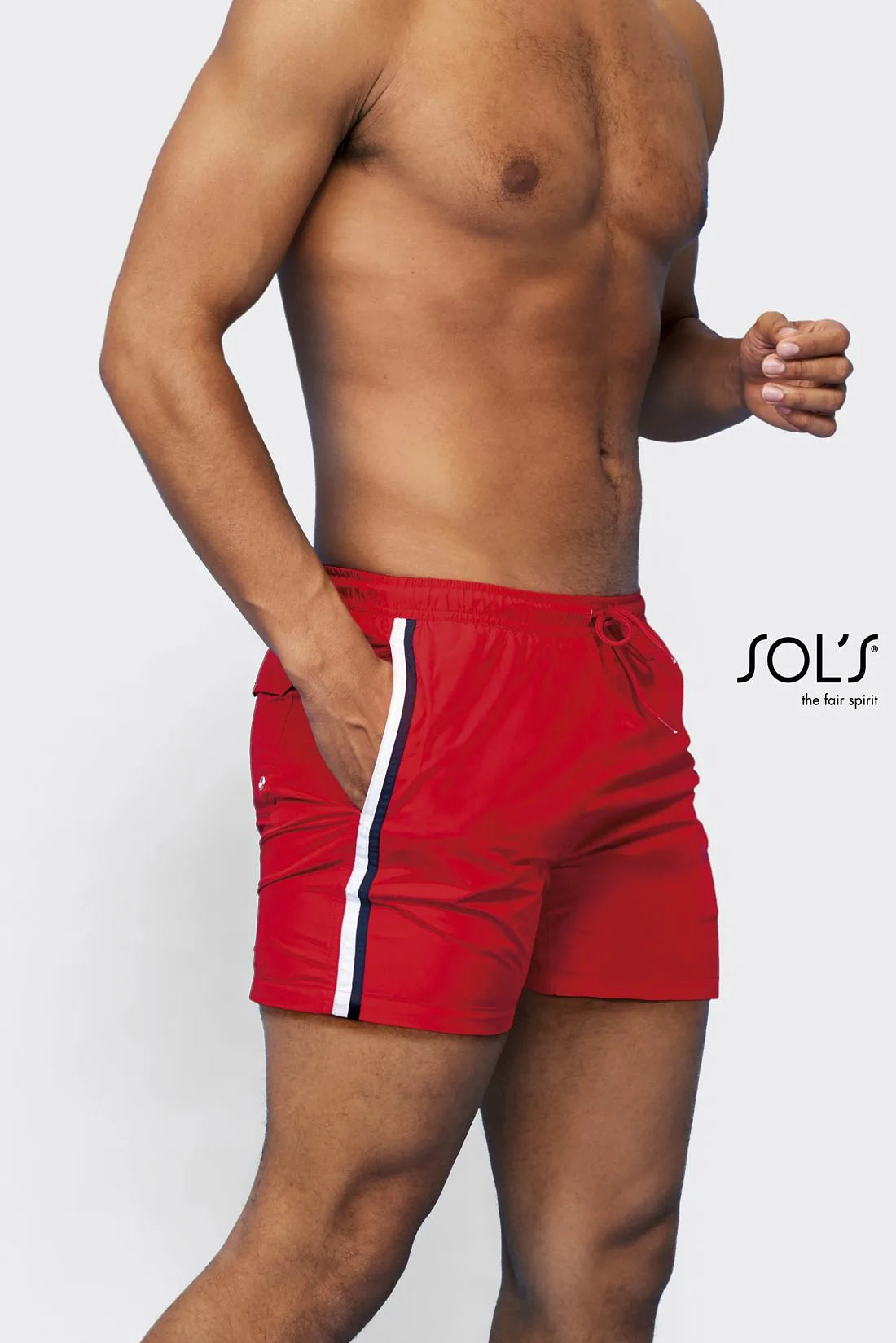 Sol's 02919 - Sunrise Short De Bain Tricolore Homme