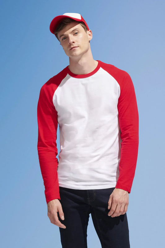 Sol's 02942 - Funky Lsl Tee Shirt Homme Bicolore Manches Longues Raglan
