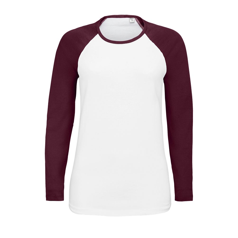 Sol's 02943 - Milky LSL dames tweekleurig T-shirt met raglanmouwen en lange mouwen