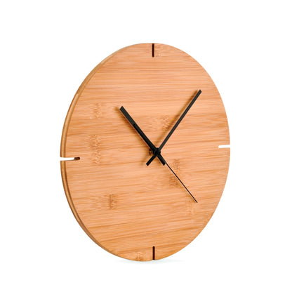 ESFERE Round shape bamboo wall clock