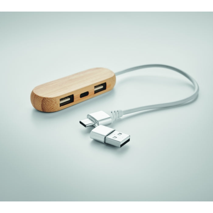 VINA C 3 poorts USB hub met dubbele ingang