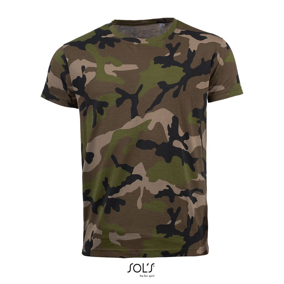 Sol's 01188 - Camo heren T-shirt met ronde hals