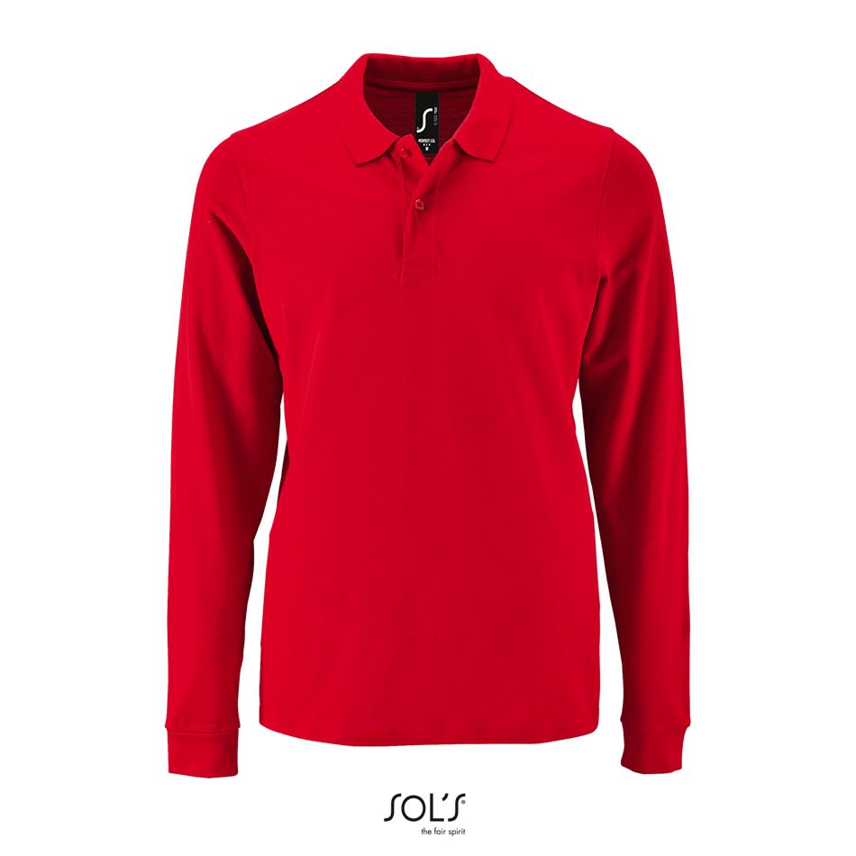 Sol's 02087 - Perfect LSL heren piqué poloshirt met lange mouwen