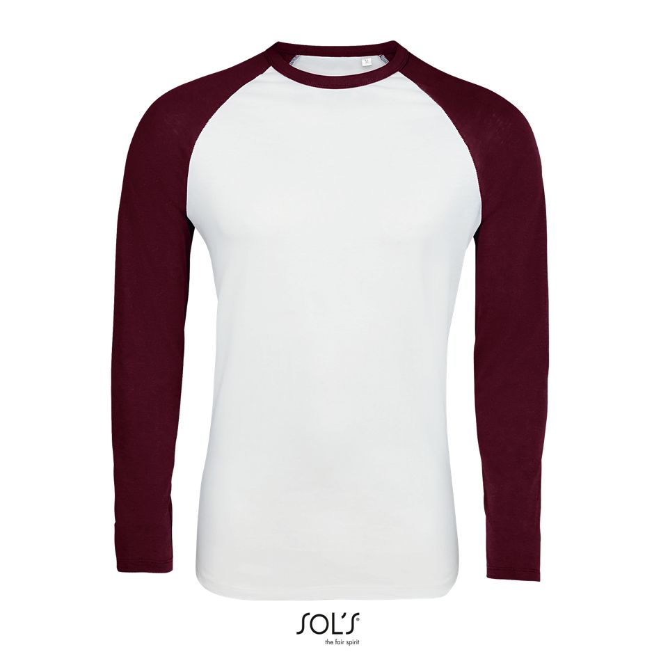 Sol's 02942 – Funky Lsl Zweifarbiges Raglan-Langarm-T-Shirt für Herren