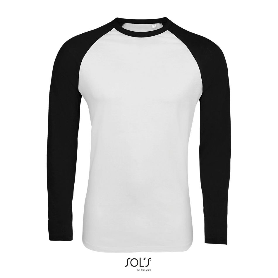 Sol's 02942 - Funky Lsl Tee Shirt Homme Bicolore Manches Longues Raglan