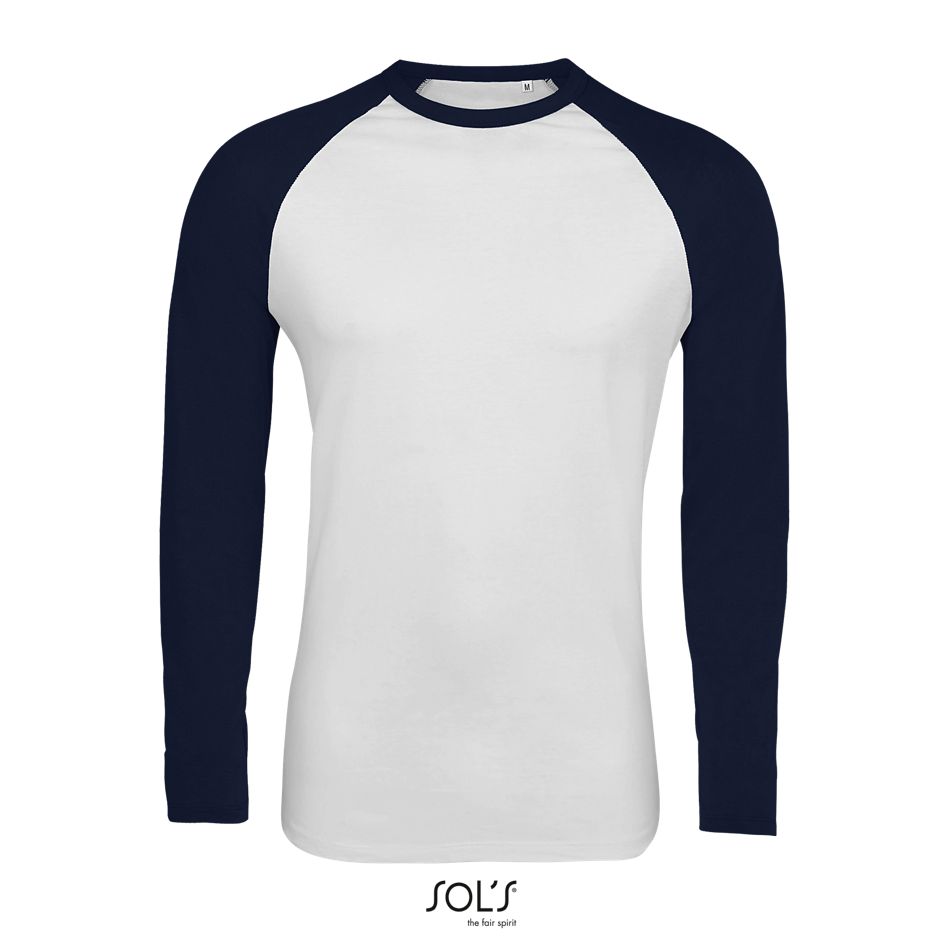 Sol's 02942 – Funky Lsl Zweifarbiges Raglan-Langarm-T-Shirt für Herren