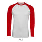 Sol's 02942 - Funky Lsl Tee Shirt Homme Bicolore Manches Longues Raglan