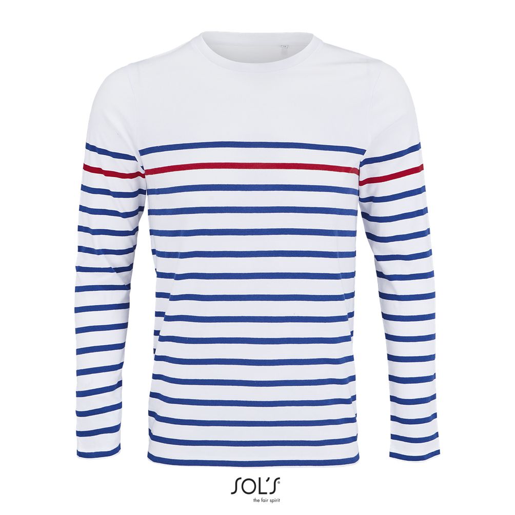 Sol's 03099 - Matelot Lsl Men Tee Shirt Homme Manches Longues Rayé