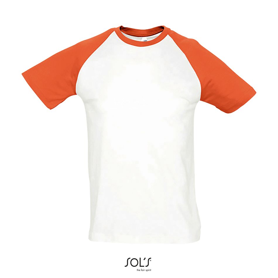 Sol's 11190 - Funky tweekleurig T-shirt met raglanmouwen voor heren