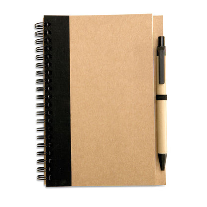 SONORA PLUS Bloc-notes recyclé et stylo