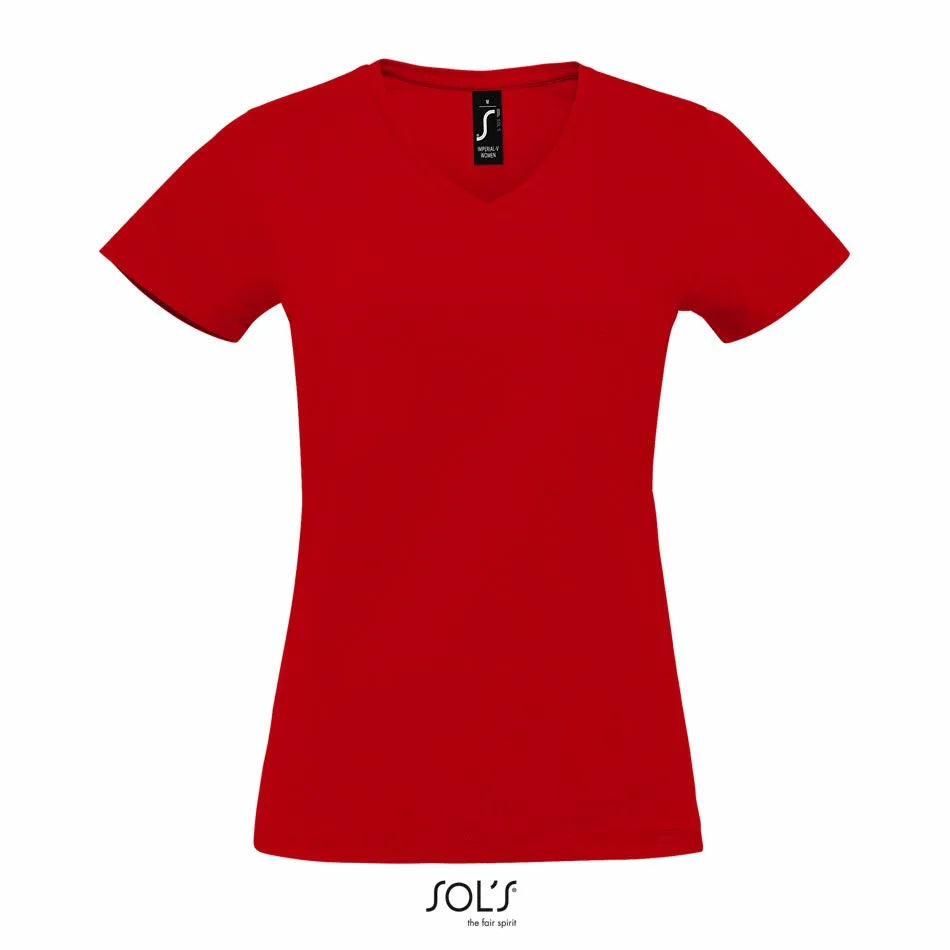 Sol's 02941 - Imperial V Women Tee Shirt Femme Col “V”