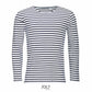 Sol's 01402 - MARINE MEN heren gestreept T-shirt met lange mouwen