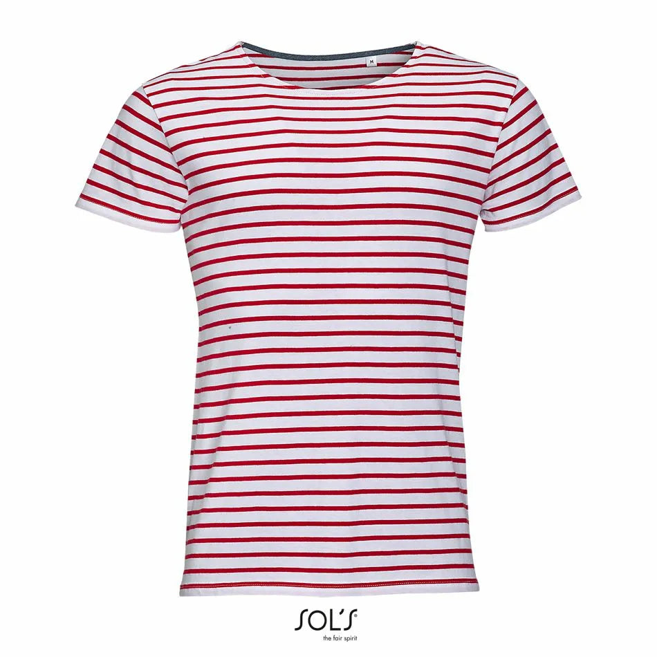 Sol's 01398 - MILES MEN Tee Shirt Homme Col Rond Rayé