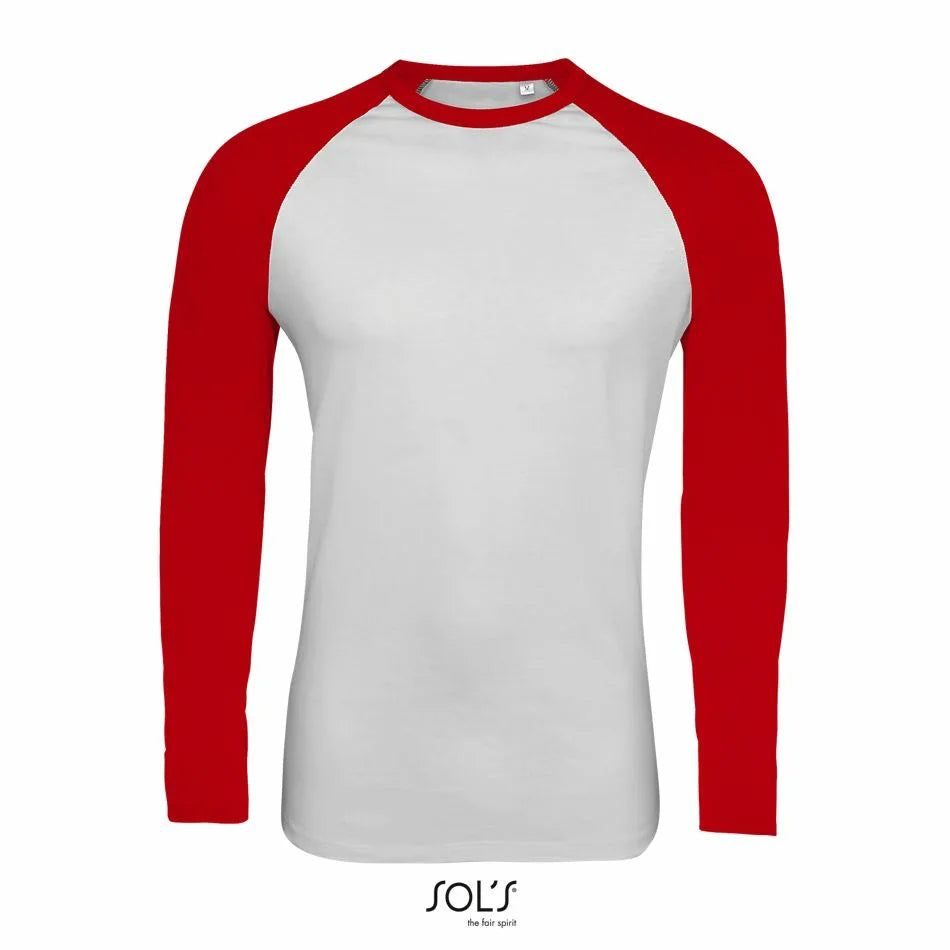 Sol's 02942 – Funky Lsl Zweifarbiges Raglan-Langarm-T-Shirt für Herren