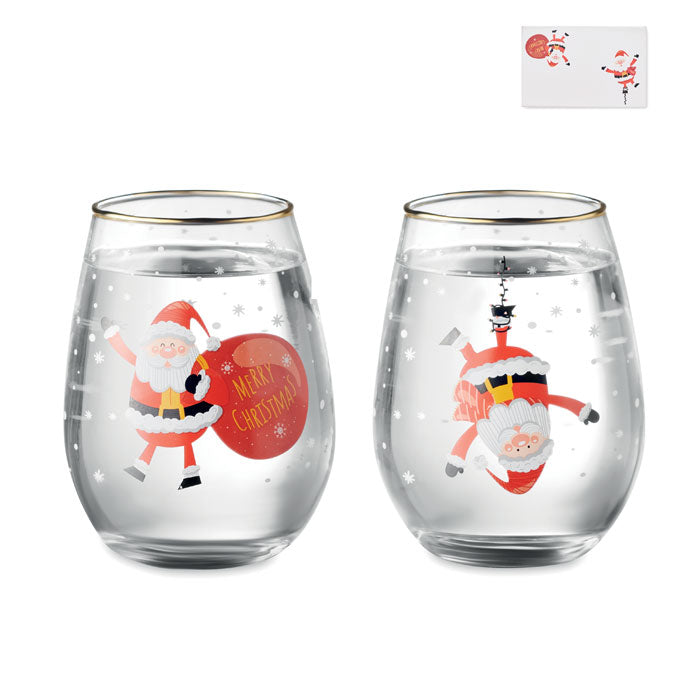 NOEL Set de 2 verres de Noël