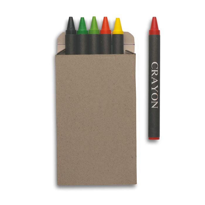 BRABO Etui 6 crayons cire