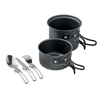 POTTY SET Casseroles camping et couverts