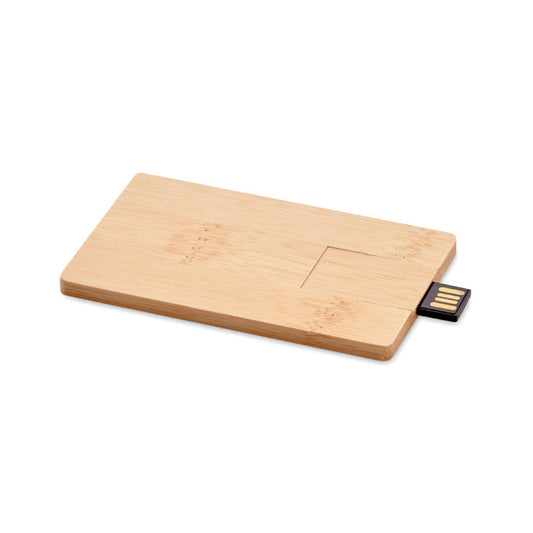 CREDITCARD PLUS USB 16GB bamboe box
