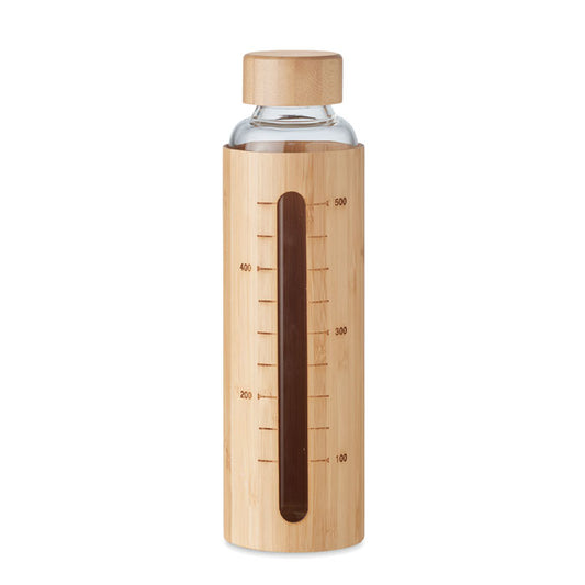 SHAUMAR Glas- und Bambusflasche 600 ml