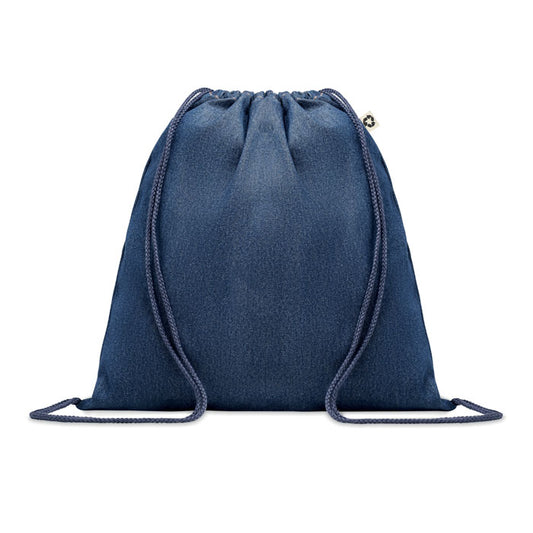 STYLE TAS Gerecyclede denim tas met trekkoord