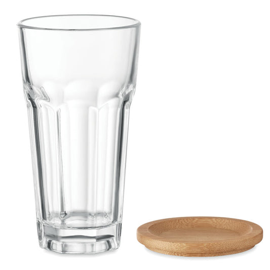 SEMPER Glas met deksel van bamboe