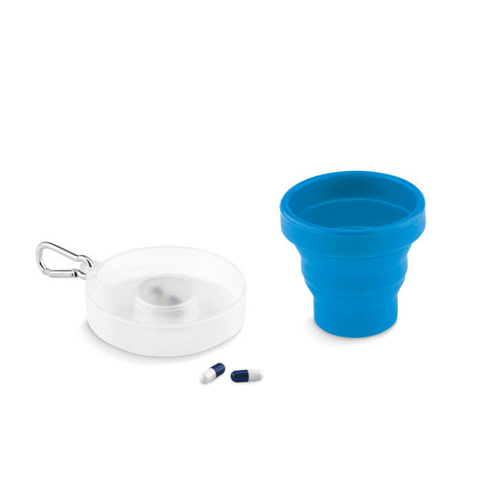 CUP PILL Tasse pliable avec pilulier