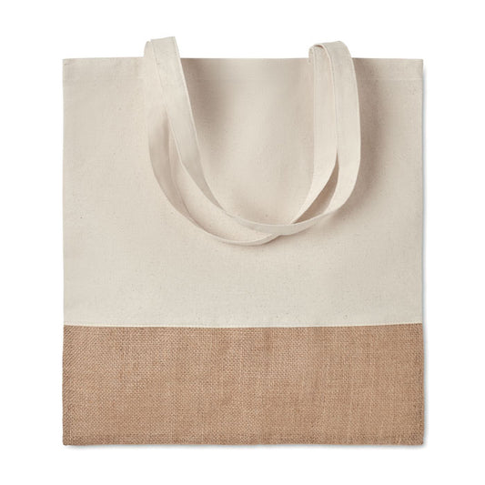 INDIA TOTE Boodschappentas met jute.