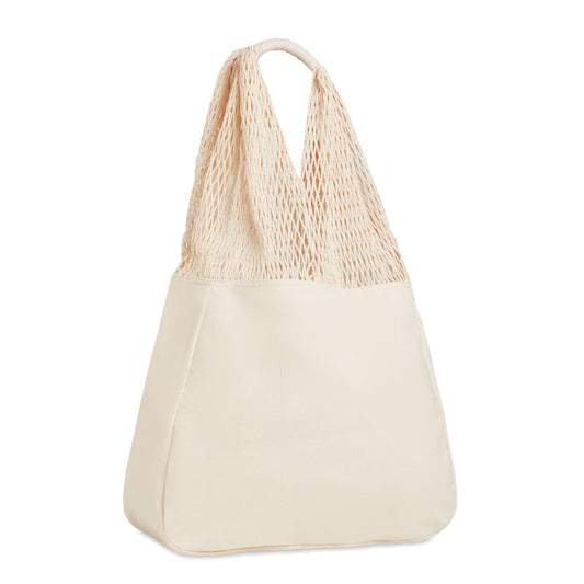 BARBUDA Strandtasche aus Baumwolle/Mesh