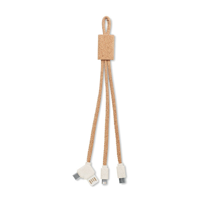 CABIE 3-in-1-Ladekabel aus Kork