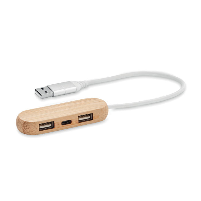 VINA C 3 poorts USB hub met dubbele ingang