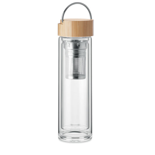 BATAMI Doppelwandige Glasflasche 400 ml