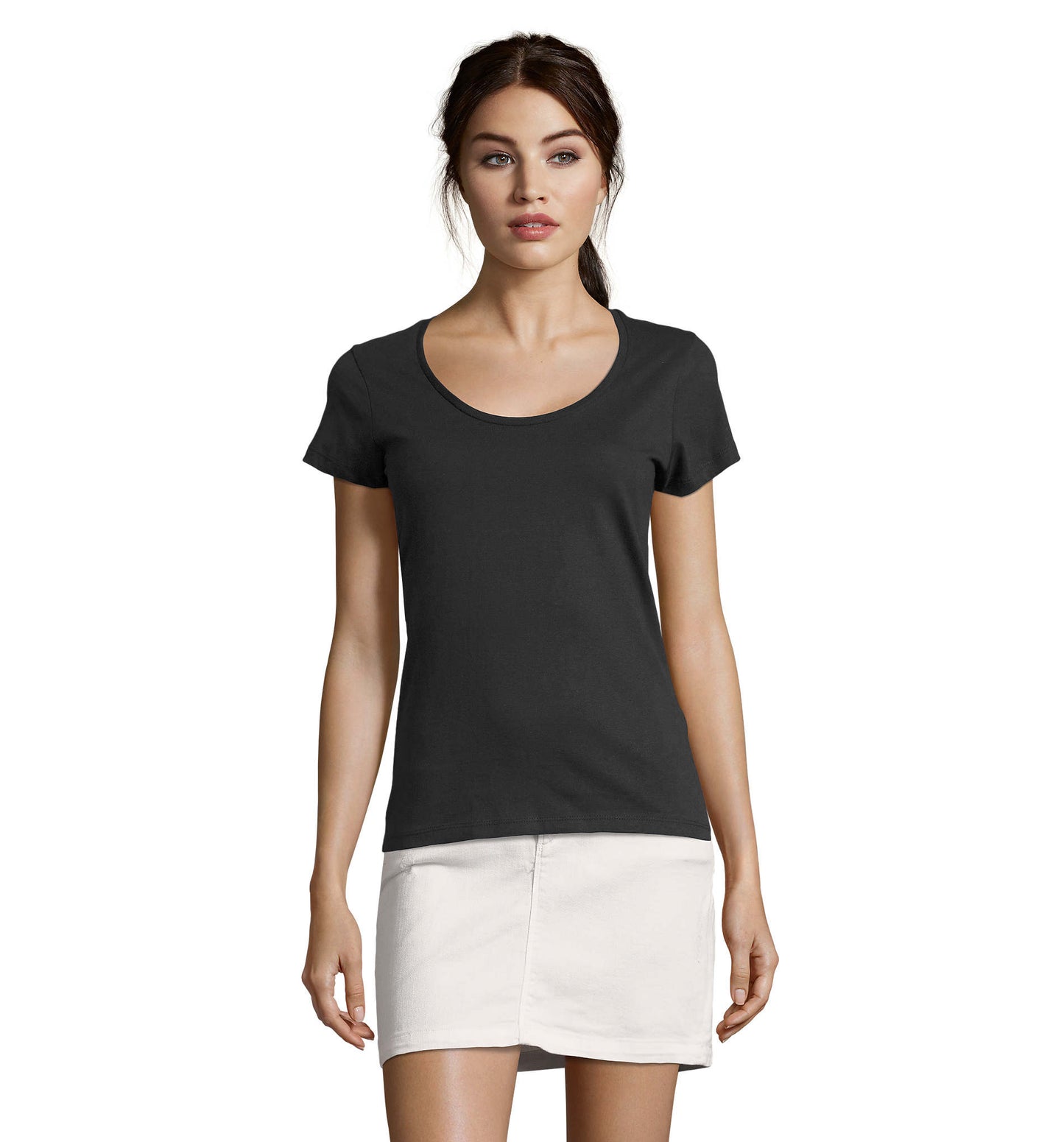 Metropolitan Tee Shirt Femme Col Rond Décolleté