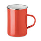 SILVER Metal mug with enamel layer