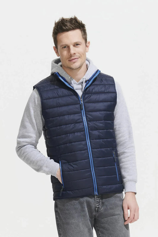 Sol's 01436 - WAVE MEN Leichte ärmellose Daunenjacke für Herren