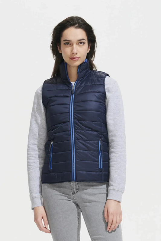 Sol's 01437 - WAVE WOMEN Leichte ärmellose Damen-Daunenjacke