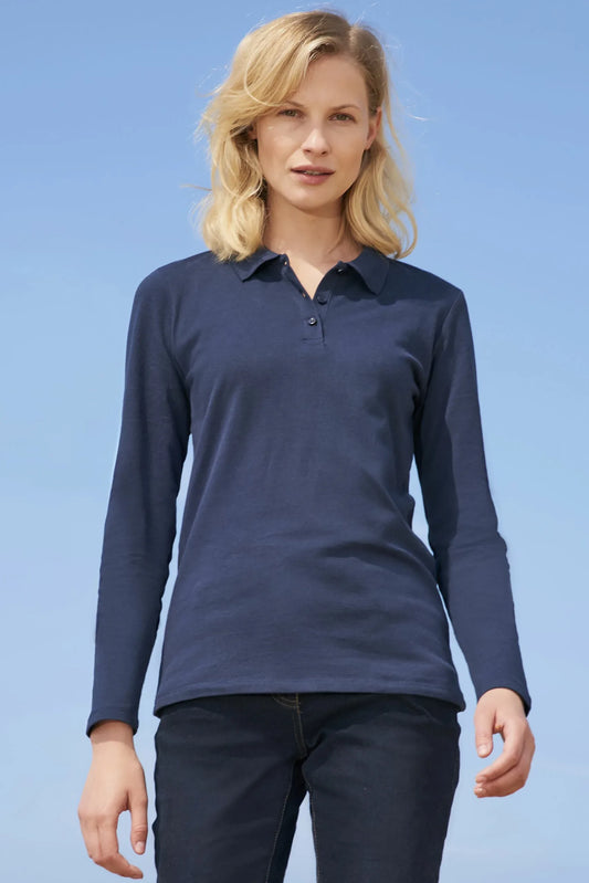 Sol's 02083 - Perfect Lsl Women Polo Piqué Manches Longues Femme