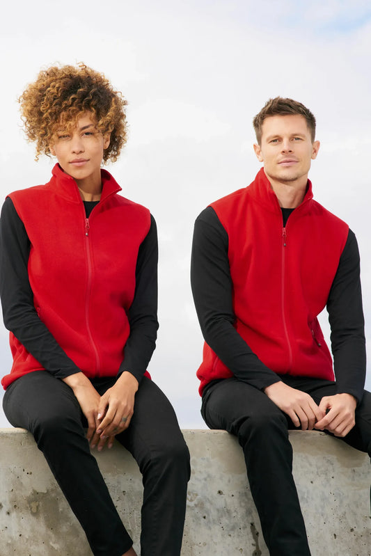 Sol's 03822 – Factor Bw Unisex ärmellose Microfleece-Jacke mit Reißverschluss