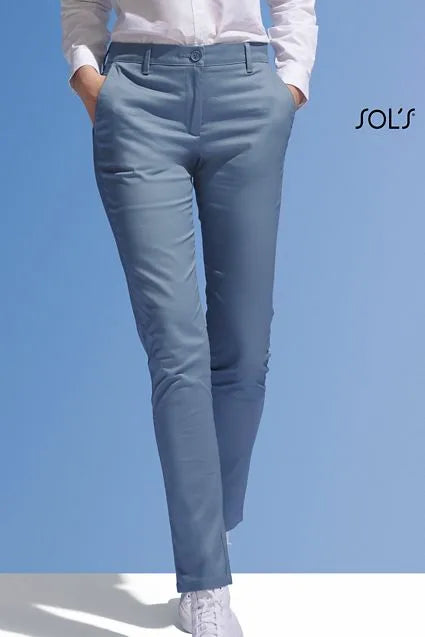 Pantalon Stretch En Satin Femme Jared