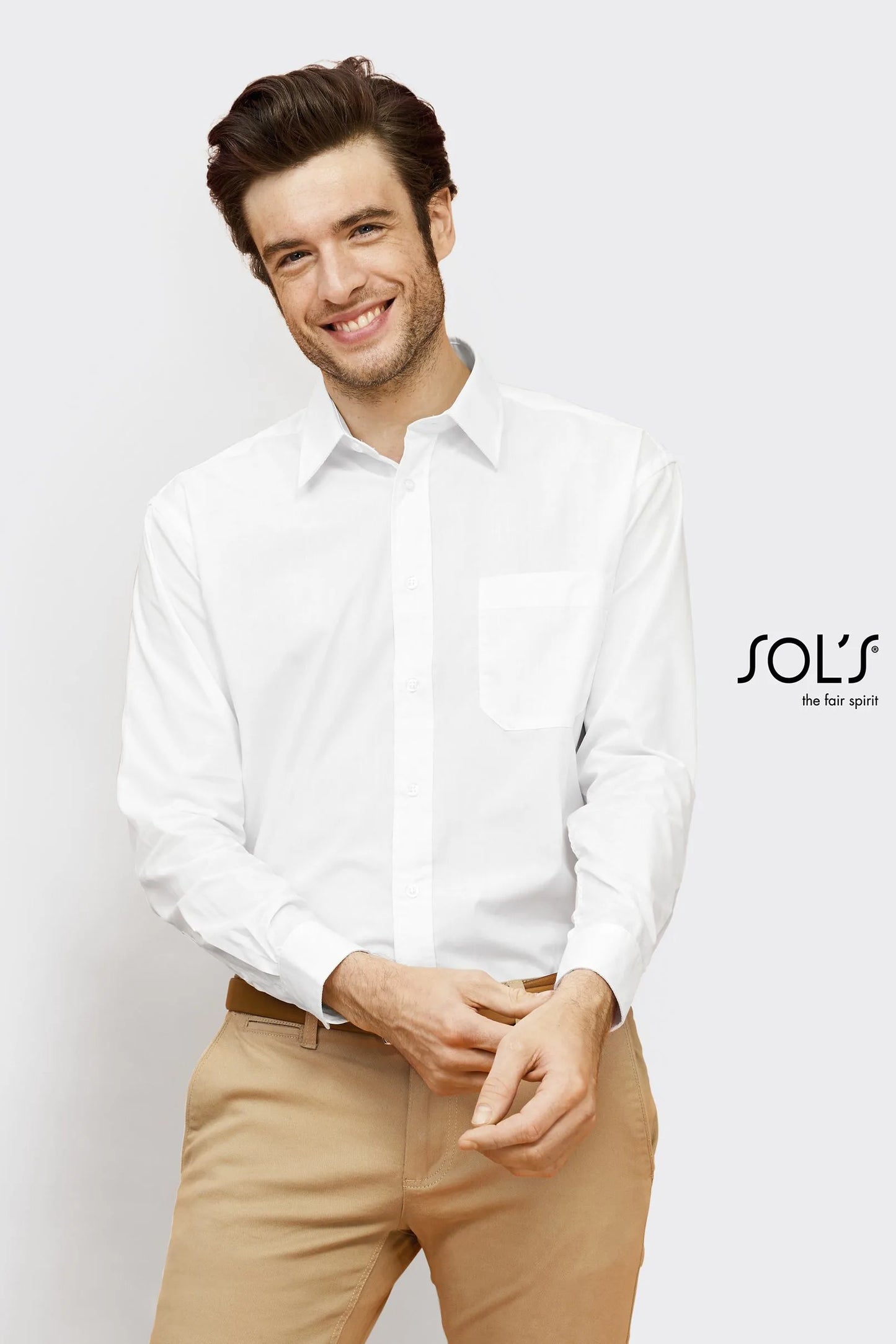 Sol's 16040 - Baltimore Chemise Homme Popeline Manches Longues