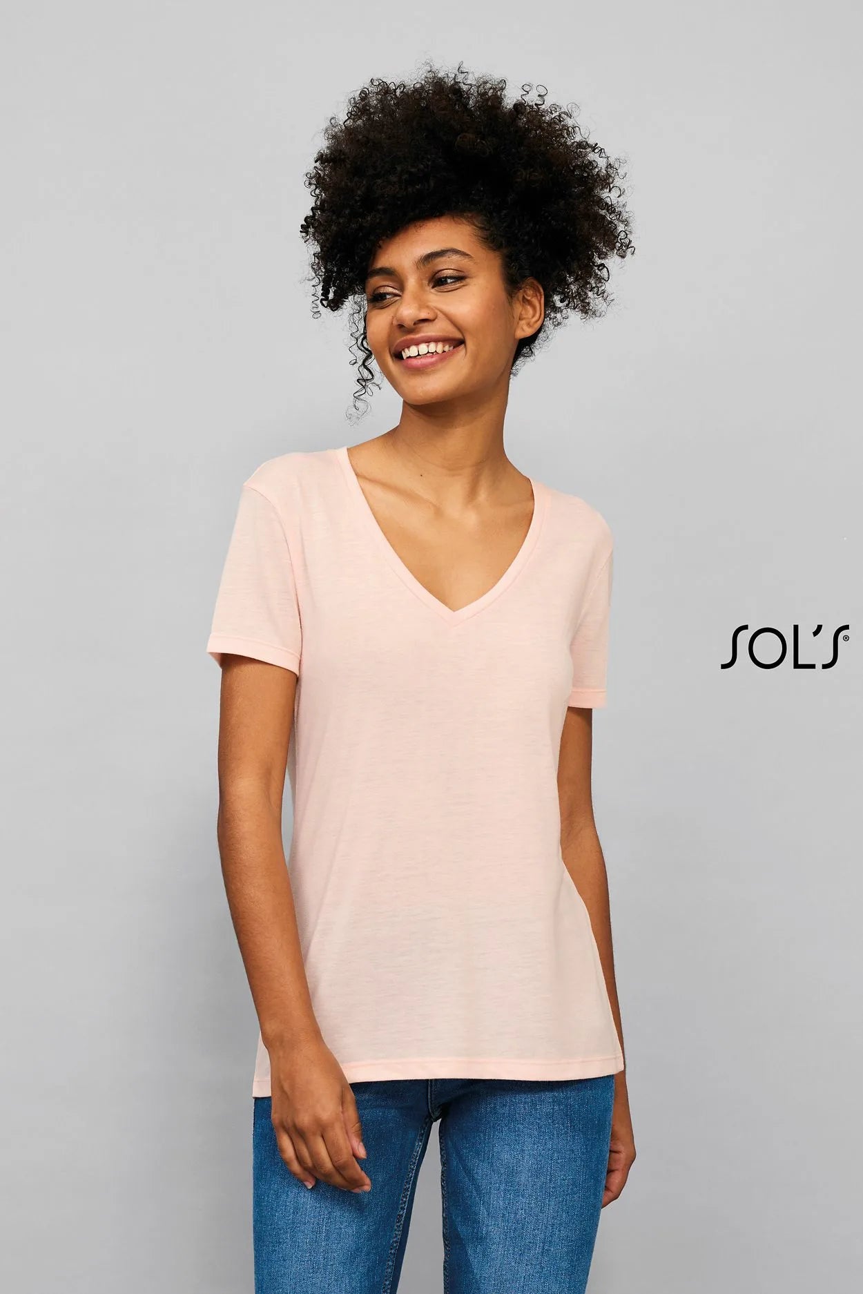 Sol's 03098 - Motion Damen-Fluid-T-Shirt mit V-Ausschnitt