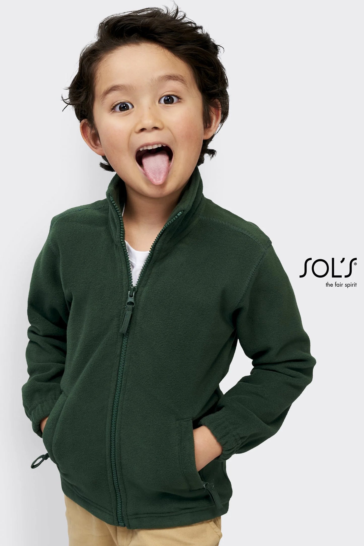 Sol's 00589 - NORTH KIDS Microfleece-jas met ritssluiting voor kinderen