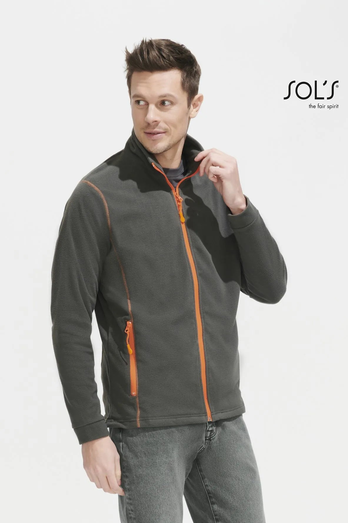 Sol's 00586 - NOVA MEN microfleece herenjack met ritssluiting