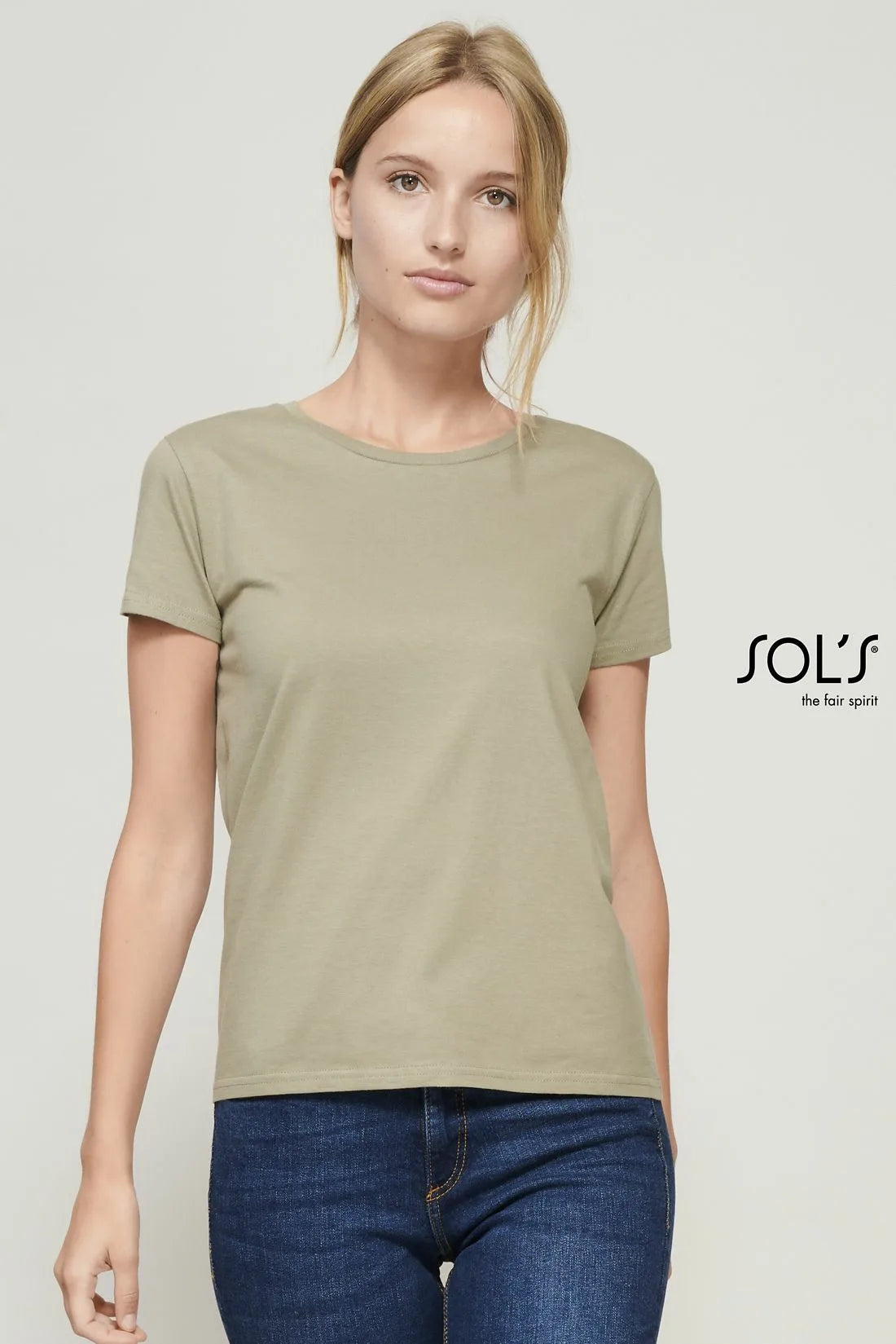 Sol's 03579 – Pioneer Women Tailliertes Damen-T-Shirt aus Jersey mit Rundhalsausschnitt