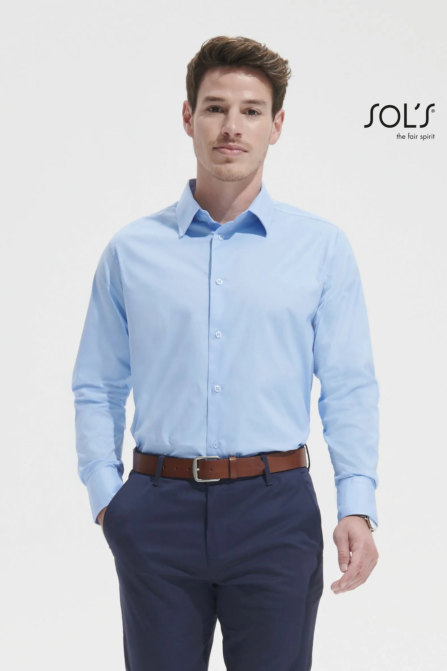 Sol's 17000 - Brighton Chemise Homme Stretch Manches Longues