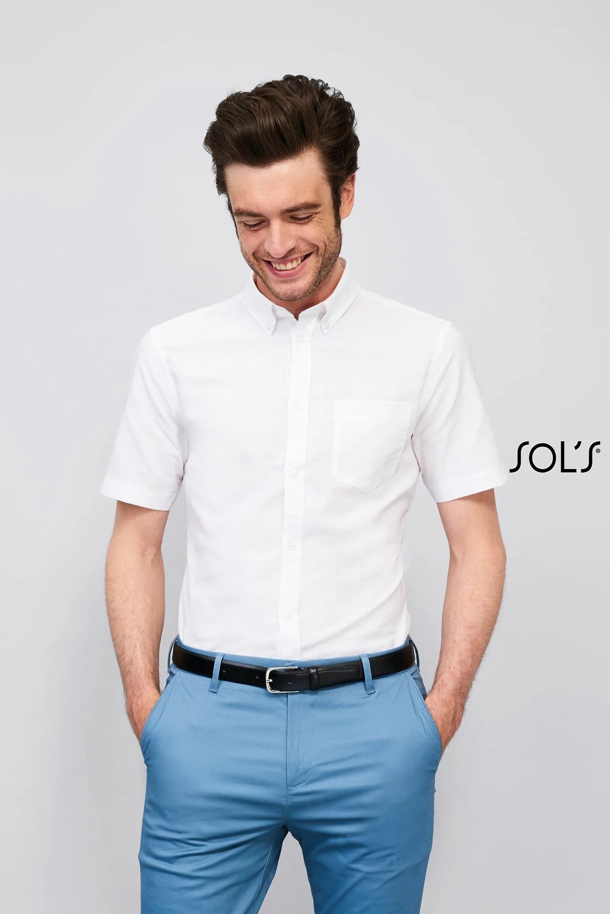 Sol's 02921 - Brisbane Fit Chemise Homme Oxford Manches Courtes