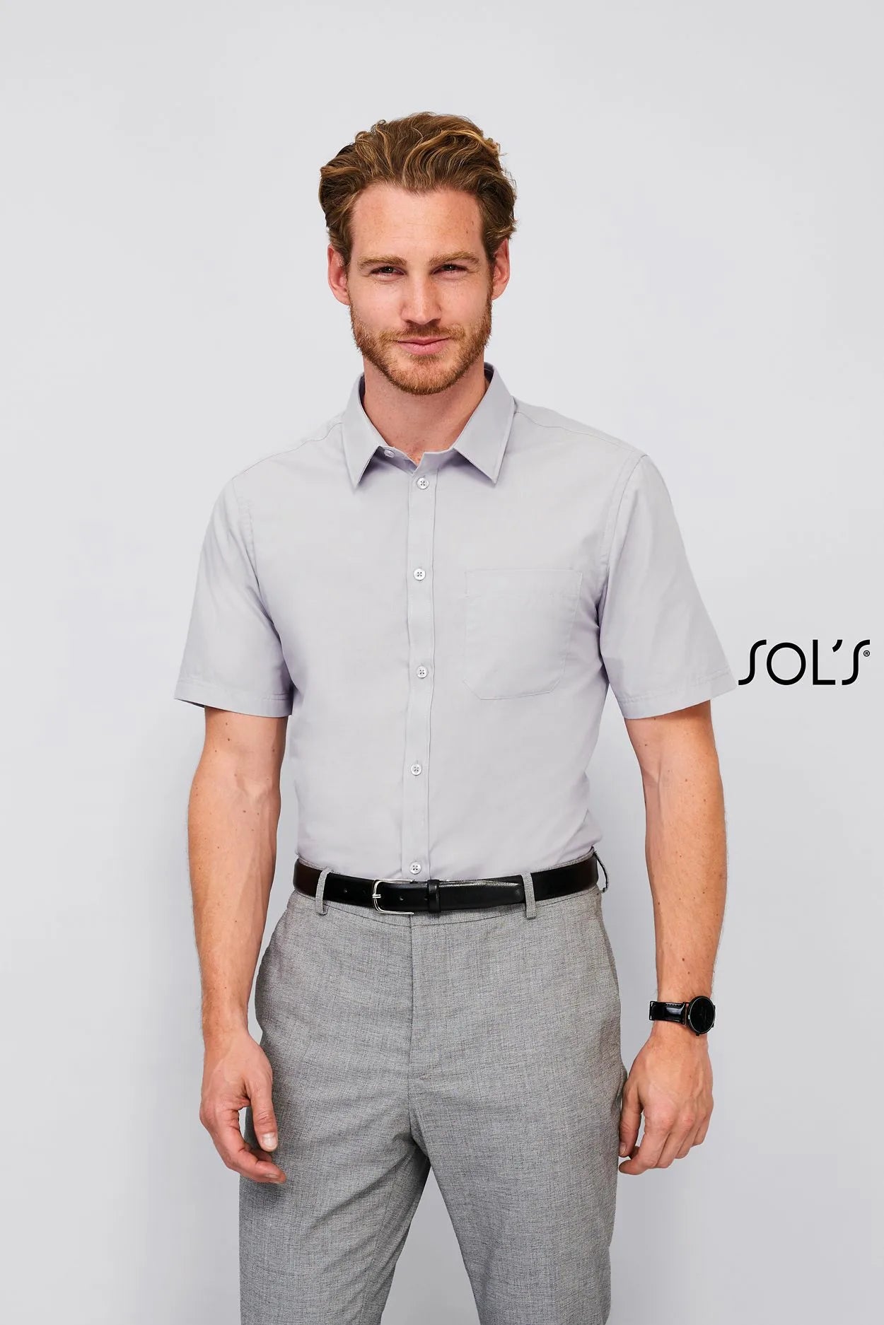 Sol's 02923 - Bristol Fit Chemise Homme Popeline Manches Courtes