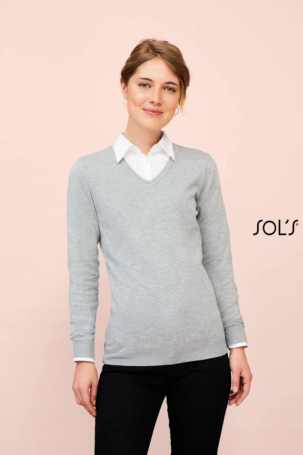 Sol's 01711 - GLORY WOMEN Damenpullover mit V-Ausschnitt